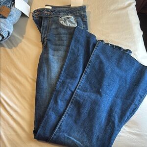Sneak Peek Dark Blue Flare Jeans